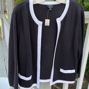 Talbots NWT Black Cardigan Size M